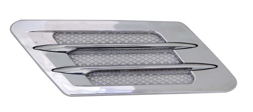 Bully TT-013C Dual Fin ABS Fender Air Vent - 2 Piece Hood Vents Pilot Automotive TT-013C