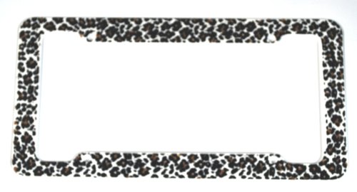 Cheetah License Plate Frame (Made Of Plastic) Frames AA LP-Cheeta