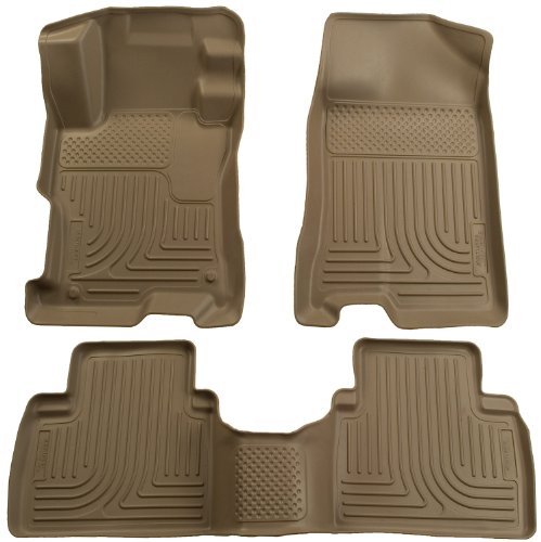 Husky Liners Custom Fit Front and Second Seat Floor Liner Set for Select Ford Fusion/Mercury Milan Models (Tan) Custom Fit Husky Liners 98303