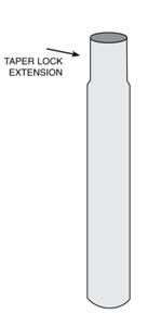 8 Chrome Exhaust Center Spool W/ Taper Lock Extension Pipes Dynaflex 24ZPX-Q80052CP