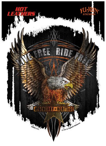 Bumper Stickers, Decals & Magnets Hot Leathers JA202