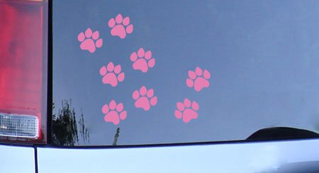 Decals Stickermatic 8pawprintspink