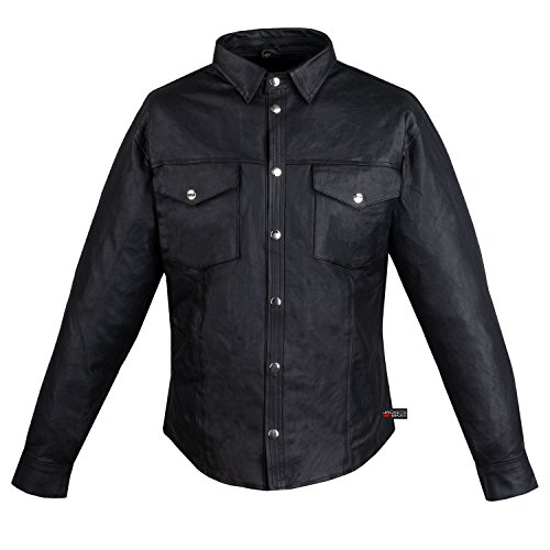 Jackets Jackets 4 Bikes US120_Leather_Shirt-Black-XL