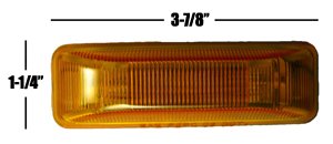 Amber 1x4 Side Clearance Marker Truck Trailer Light Lighting GPD ML1040A