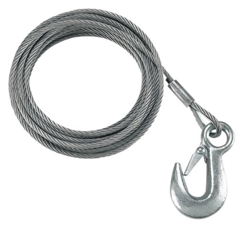 Fulton (WC325 0100) 3/16 x 25' Winch Cable with Hook Carburetors & Parts Fulton WC325 0100