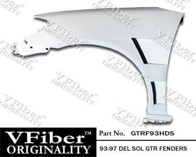 1993-1997 Honda Del Sol 2dr Body Kit GTR Fenders (FRP) Body Kits GTRF93HDS