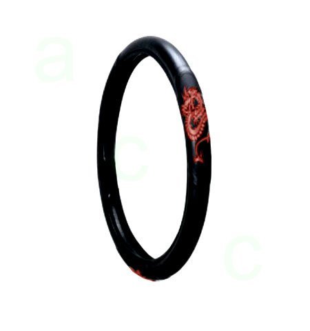 Comfort Grip Steering Wheel Cover - Dragon Red Automobilia BDK WC02DRD