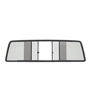 C.R. LAURENCE EDV910LT CRL Duo-Vent Four Panel Slider with Light Gray Glass for 1994-1996 Dodge Dakota Standard Cab Sliding Windows C.R. Laurence EDV910LT