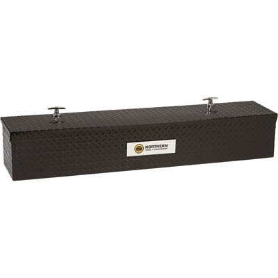 Northern Tool + Equipment Aluminum Flush-Mount Side-Bin Truck Box - Black, A=48 1/2in.; B=12 1/2in.; C=10 1/2in. Truck Bed Toolboxes Northern Tool + Equipment