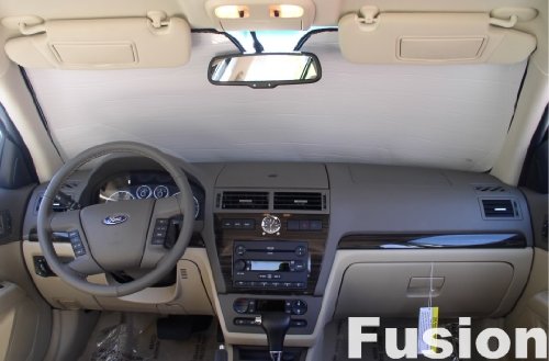 Sunshade for FORD FUSION or FUSION HYBRID 2010 2011 2012 Windshield HEATSHIELD Custom-fit Sunshades #225 Windshield Sunshades HeatShield 225FUSIONHYBRID