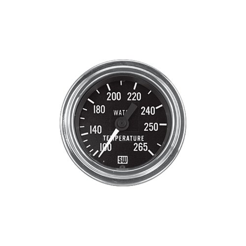 Stewart Warner 82326-72 Deluxe 2-1/16 Water Temperature Electric Gauge Water Temp Stewart Warner 8232672