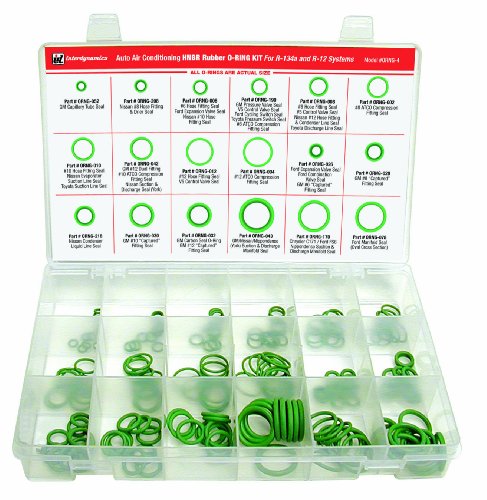 Interdynamics ORNG-4 Air Conditioning O Ring Assortment with Case - Pack of 1 O-Rings & O-Ring Kits Interdynamics ORNG4