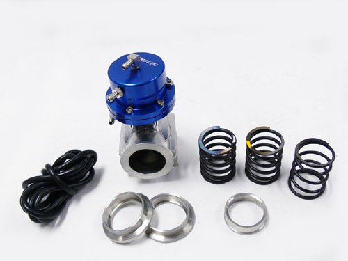 OBX Universal External Wastegate - Adjustable Blue 46mm V-Band Flange Style Kit Wastegates OBX Racing Sports 10390B