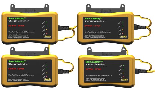 Save A Battery 6260 Quad 4-Bank 12-Volt Battery Charger and Maintainer Pack Batteries Save A Battery 6260
