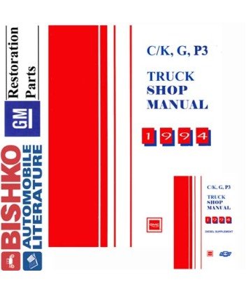 1994 Chevy GMC 10-35 Pickup Truck Shop Service Repair Manual CD Engine Software Chevrolet 3540N