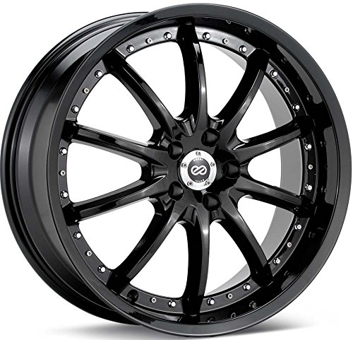 Enkei LF-10- Luxury Series Wheel, Black (18x7.5 - 5x114.3/5x4.5, 42mm Offset) One Wheel/Rim Racing Enkei 438-875-6542BK