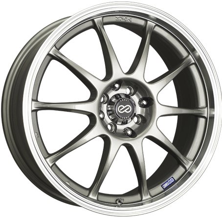 Enkei J10, Performance Series Wheel, Silver (17x7 - 5x108 & 5x115, 38mm Offset) 1 Wheel/Rim Racing Enkei 409-770-03SP