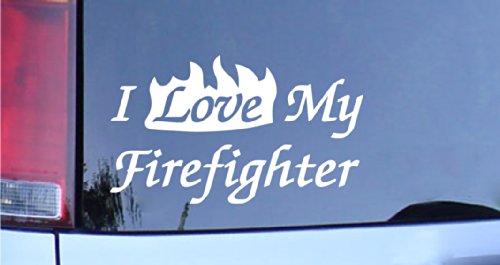 Bumper Stickers, Decals & Magnets Stickermatic lovefirefighterw