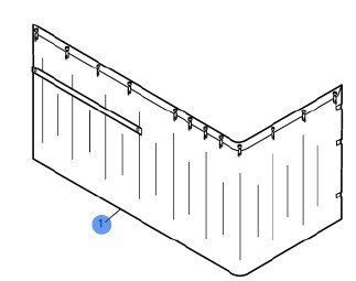 Volvo Truck Left Side Windshield Curtain 20716833 Exterior Accessories Volvo 20716833