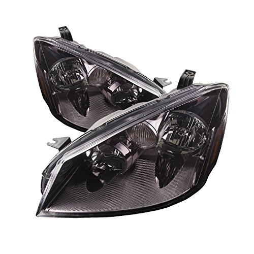 Nissan Altima Halogen-Type Black Headlights Headlamps New Set Headlight Assemblies Headlights Depot DS581-B101P