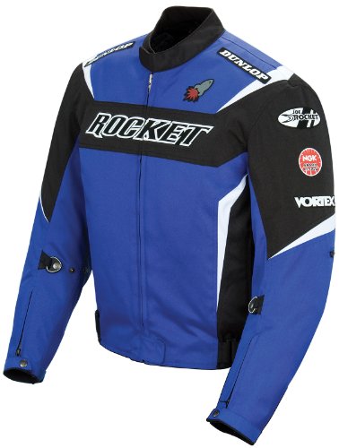 Joe Rocket Mens UFO Solid Textile Motorcycle Jacket Blue/Black/White XXL 2XL Jackets & Vests Joe Rocket 9051-7206
