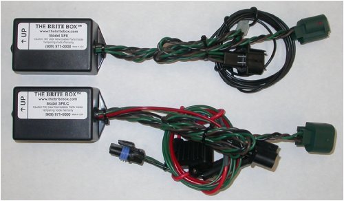 The Brite Box with Fog Light Control Model SF8.FLC.5B - Headlight enhancer - Keeps factory fog lights AND low beams ON with high beams. MAKES NIGHT DRIVING SAFER - your lights become high performance lights! Vehicle bulb data: Headlights - 9008, Foglights: 9145. Headlight Bulbs Brite Box BB.SF8.FLC.5B