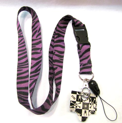 Key Chains A&A Lan-zebra purple