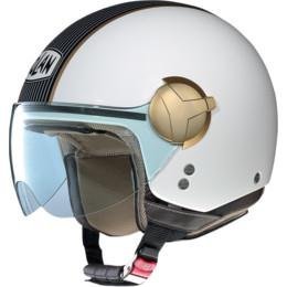 Nolan N20 Player Helmet , Size: XS, Primary Color: White, Distinct Name: Metallic White Player, Helmet Category: Street, Helmet Type: Open-face Helmets, Gender: Mens/Unisex N2T5271391277 Helmets Nolan N2T5271391277