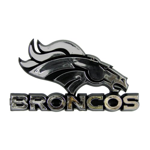 NFL Denver Broncos Chrome Car Emblem Decals NFL Football NF10