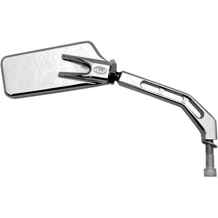 Joker Machine Viewtech 1 Rectangular Billet Mirror (RECTANGLE) Mirrors Joker Machine 0640-0132