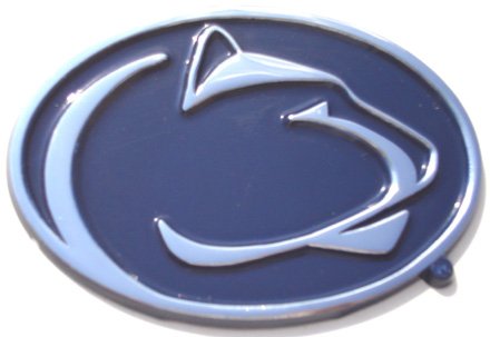 Penn State University Nittany Lions NCAA College Color and Chrome Plated Premium Metal Car Truck Motorcycle Emblem Auto Accessories Elektroplate PNST-NAVY-C