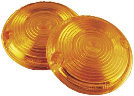 TURN SIGNAL FLAT LENS AMBER HD Turn Signal Assemblies & Lenses Chris Products 22-2545
