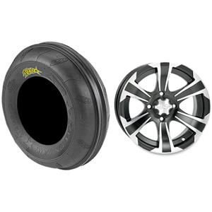 ITP Front Sand Star SS312 UTV Tire and Wheel Kit - 26x9-12 Pair/Machined Satin Finish ATV & UTV ITP Tires 37-3600