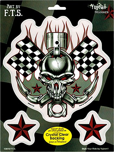 F.T.S. - Racing Skull - Sticker / Decal Bumper Stickers, Decals & Magnets F.T.S. AD969