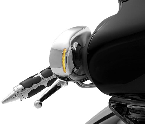 06 HARLEY FLHXI: Kuryakyn Lighted Mirror Caps Mirrors Kuryakyn 49-4774