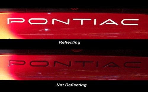 Rear Bumper Lettering Decal Inlay - 93-02 Pontiac Firebird - (Color: Silver) Bumper Stickers, Decals & Magnets Reflective Concepts NRS 9032FBRear