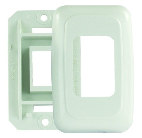 JR Products 12105 White Single Switch Base and Face Plate Power Inverters JR Products 12105