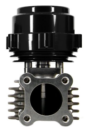 TiAL F46P Porsche Wastegate - 2.90 psi/0.20 bar (sm.yellow) spring, Black Body Wastegates Austenitex F46P-.2BK / 002680