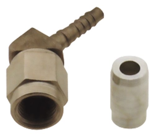 Fragola Steel 45 Degree Forged Crimp Fitting w/ Collar & Pin, -4 AN - Bag of 20 Fuel Fragola Performance Systems 6104123