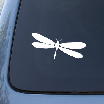 Bumper Stickers, Decals & Magnets Dragonfly 2571_WHITE