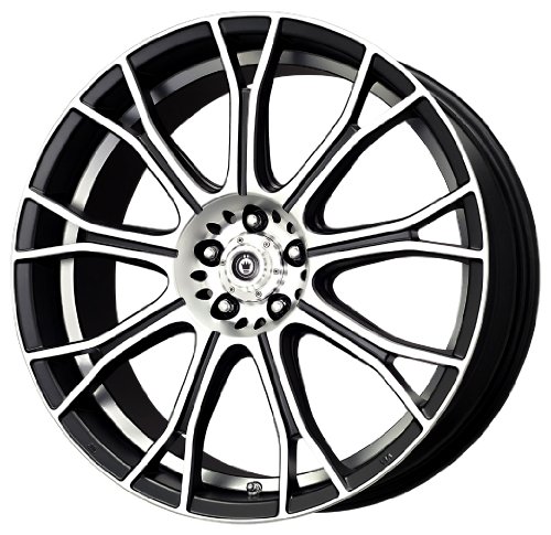 18x7.5 Konig Swurve (Matte Black w/ Machined Face & Undercut Lip) Wheels/Rims 5x114.3 (SW87514455) Car Konig SW87514455