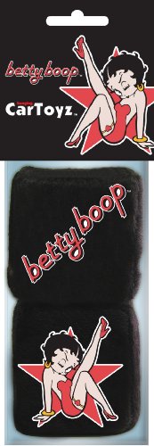 Chroma 925 CarToyz Black/Red/White 6 x 3 Betty Boop Hanging Plush Cube Interior Accessories Chroma Graphics 925