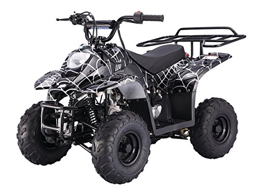 110cc Four Wheelers 6 Tires Atvs, Spider Black Vehicles MOUNTOPZ 3050C