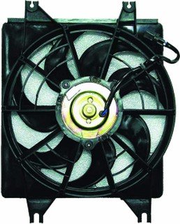 QP H3137-b Hyundai Accent Hatchback Replacement AC A/C Condenser Cooling Fan/Shroud Assembly Fans Aftermarket H3137-b