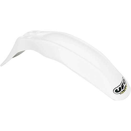 UFO KA03758-047 Replacement Plastic (FOR KAWASAKI FRONT FENDER KAWITH/SUZ 110 WHITE) Fenders UFO KA03758-047
