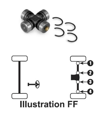 QuadBoss Universal Joint ATV300QB Universal Joints Quadboss ATV300QB