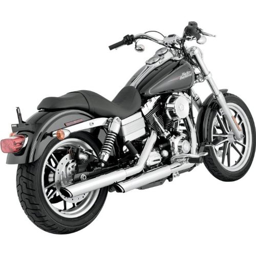 Vance & Hines Twin Slash 3; Round Slip Ons Chrome Complete Systems Vance & Hines 16837