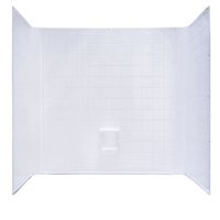Kinro Composites WUW-27STD-SPK White Uni-Wall One Piece Tub Surround - Piece of 1 Appliances Kinro Composites WUW27STDSPK