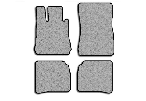 Mercedes S Class Plush Carpeted Custom-Fit Floor Mats 4 PC Set - Mocha (2007 2008 2009 2010 07 08 09 10) Custom Fit Avery's Floor Mats AV2442-24-77
