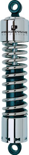 Progressive Suspension 412-4056C Chrome 11 Standard Replacement Rear Suspension Shock with Full Covers Body & Frame Parts Progressive Suspension 412-4056C